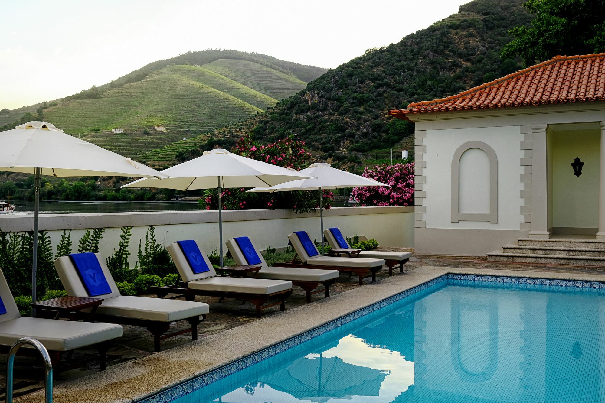 The Vintage House - Douro Hotel Pinhao Bagian luar foto The swimming pool at the hotel